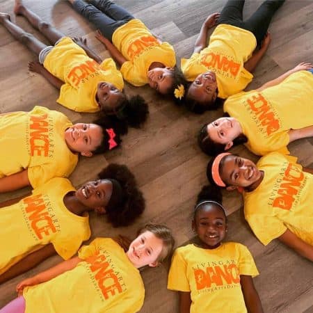 Kids dance lessons philadelphia - The Living Arts Dance crew posing for a picture